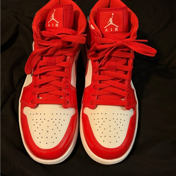 Jordan Shoes - Jordan Red and White Sneakers
